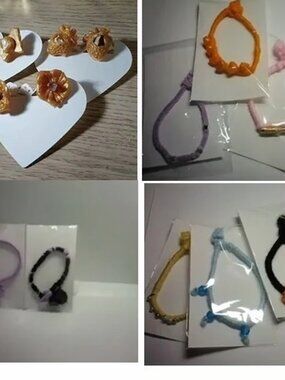 earrings and bracelets 12 pcs